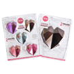 Molde para chocolates. Corazones diamante (2 placas)